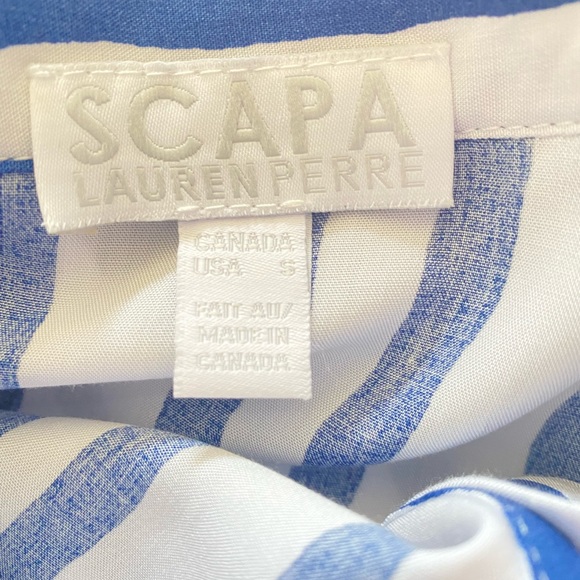 Scapa Lauren Perre Striped Button Up Blouse - Picture 8 of 8